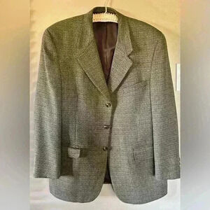 Men's Burberry 100% Pure Wool Sport Coat; size 46R